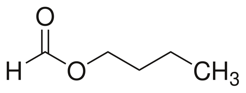 Butyl formate 2D structure.svg
