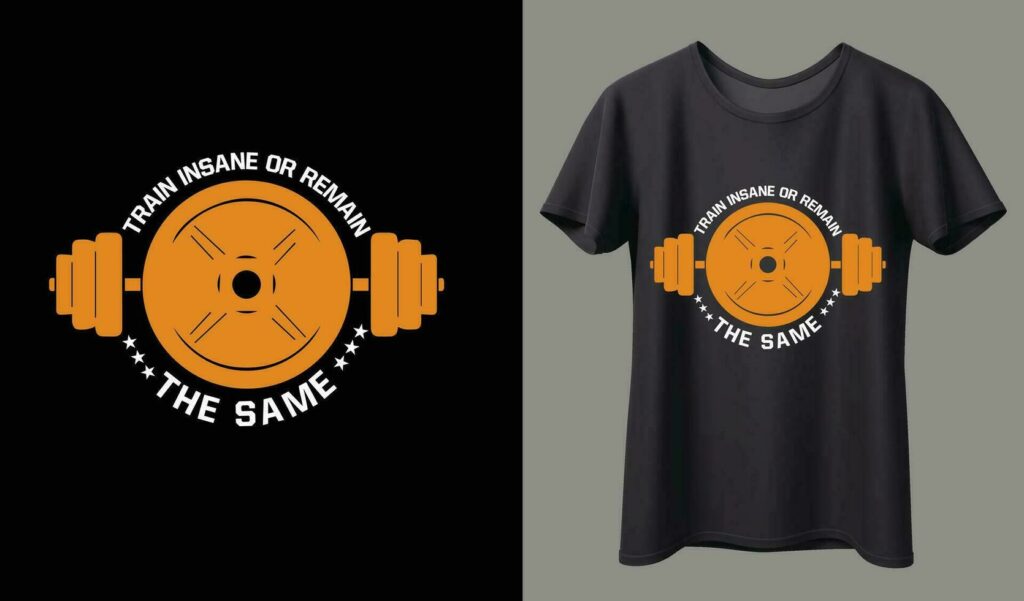 Hilarious T-Shirt Mishaps That Will Leave You in Stitches 3 best typography t shirt design for gym and fitness motivation and inspiration vector