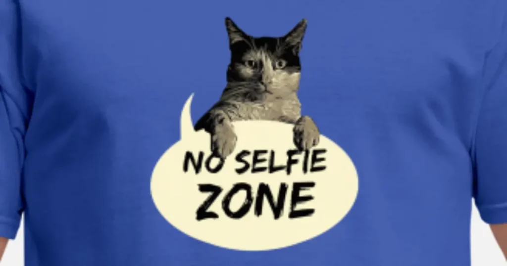 Hilarious T-Shirt Mishaps That Will Leave You in Stitches 7 no selfie zone kitten mens t shirt